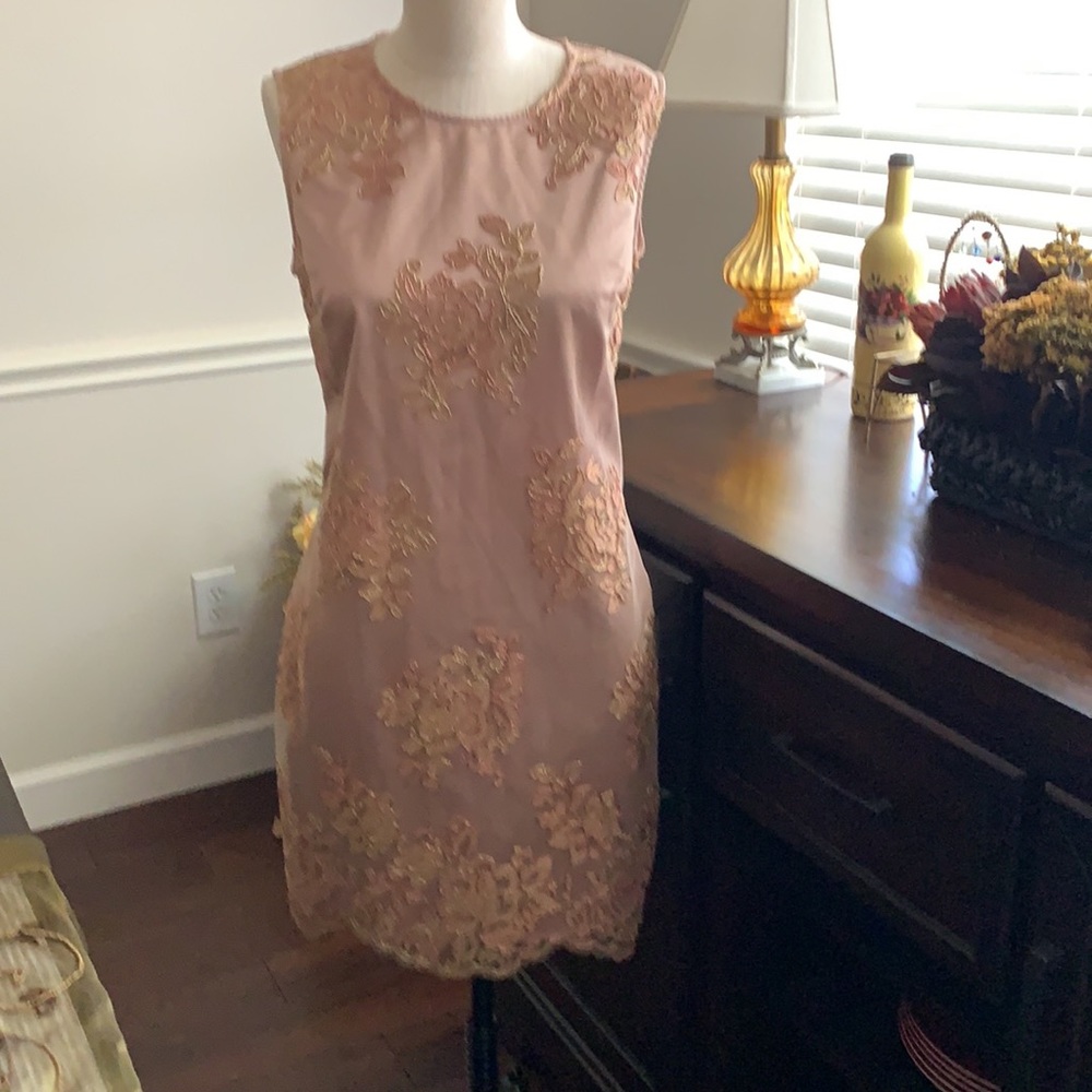 Boston Proper Overlay Dress